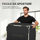 Plyo Box 3 in 1 Box Pliometrico 76x61x51 cm per Salti Antiscivolo con Maniglie per Allenamento in Legno Nero      