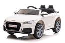 Macchina Elettrica per Bambini 12V Audi TT RS Roadster Bianca