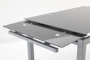 Tavolo Allungabile in Metallo 110/170x70x76cm TFT Glass Grigio