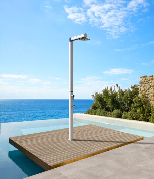 Doccia da Giardino Miscelatore Soffione e Lavapiedi Arkema Quick Ottanio Lucido Metallizzato online