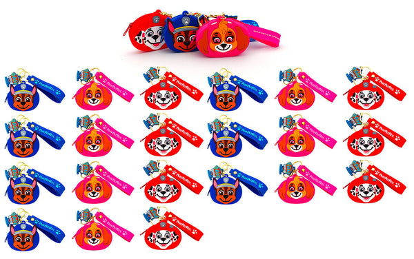 Set 24 Portamonete per Bambini in Silicone Paw Patrol Rosa Blu e Rosso online