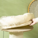 Tiragraffi per Gatti Alto 105 cm con Palo Graffiatoio in Sisal Cestino Pallina Sospesa in Peluche Beige      