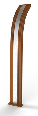 Doccia Solare da Esterno Giardino 40L Miscelatore e Doccetta Mobile Arkema Dada Fascia Inox Oro Van Gogh