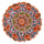 Piatto Decorativo Ø30xh3 cm in Ceramica Arancione