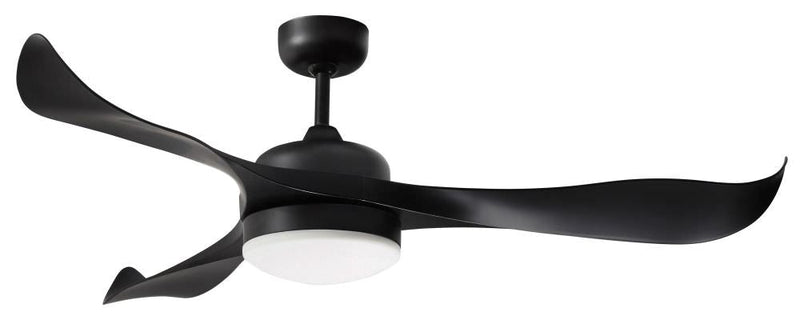 Ventilatore da Soffitto con 3 Pale e LED Ø130 cm 5 Velocità Martec Scorpion Nero