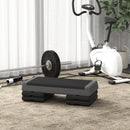 Stepper Fitness Altezza Regolabile Antiscivolo Capacità 250 kg Grigio   