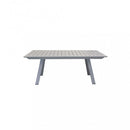 Tavolo Zante Allungabile 200/300x110x75 h cm in Alluminio Tortora