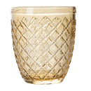 Set 6 Bicchieri Acqua Castle Chocolate in Vetro VdE Tivoli 1996 Marrone