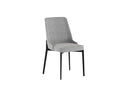 Set 4 Sedie Ambra 48x58,5x89 cm in Tessuto Easy-Clean Grigio Chiaro       