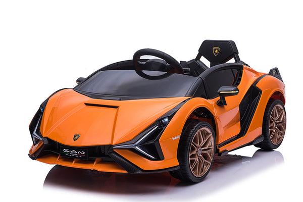 Macchina Elettrica per Bambini Licenza Ufficiale Lamborghini Sian 10,8V 5,4Ah Arancione acquista