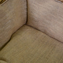 Set 3 portalegna in vimini foderata juta marrone 