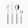 Servizio Set di Posate 24 pezzi in Acciaio Inox Eme Brio Bianco 19