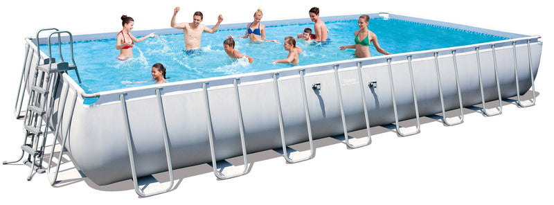 Piscina Fuori Terra Rettangolare 956x488x132cm Bestway Power Steel Frame 56479