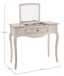 Consolle con Portagioie e Specchio Clarisse in Legno