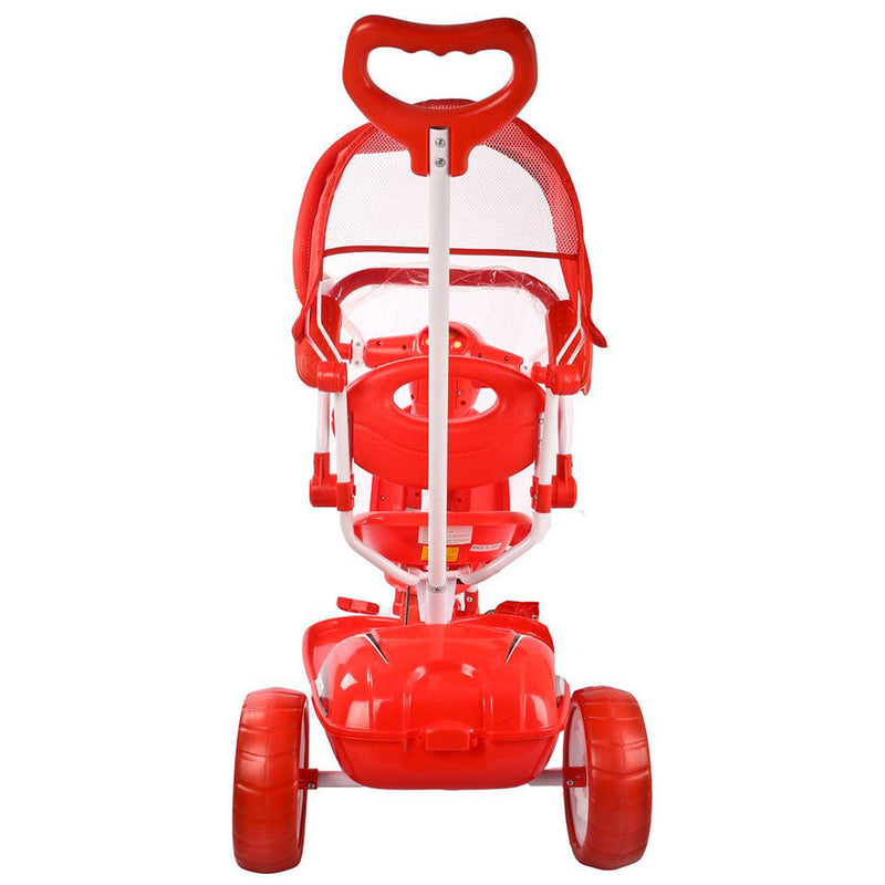 Triciclo a Spinta per Bambini Seggiolino Reversibile Hornet Rosso