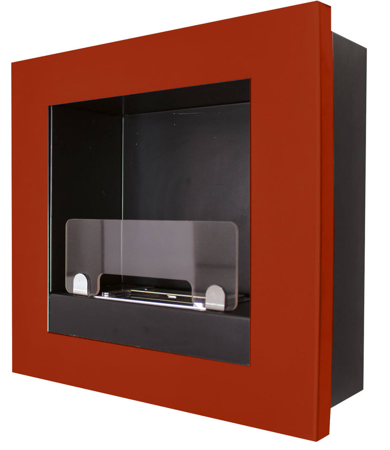 Camino a Bioetanolo da Parete 45x45 cm Karlsen Asolo Rosso