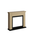 Camino Elettrico da Pavimento 99x88,3x25 cm Effetto Fiamma 1500W Sined Asciano Rovere