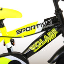 Bicicletta per Bambini 12" Stabilizzatori e Freni Caliper Giallo   