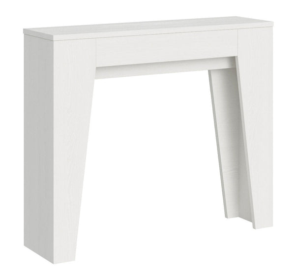 prezzo Consolle Allungabile 90x25/181 cm Pannelli in Nobilitato Narrow Bianco Frassino