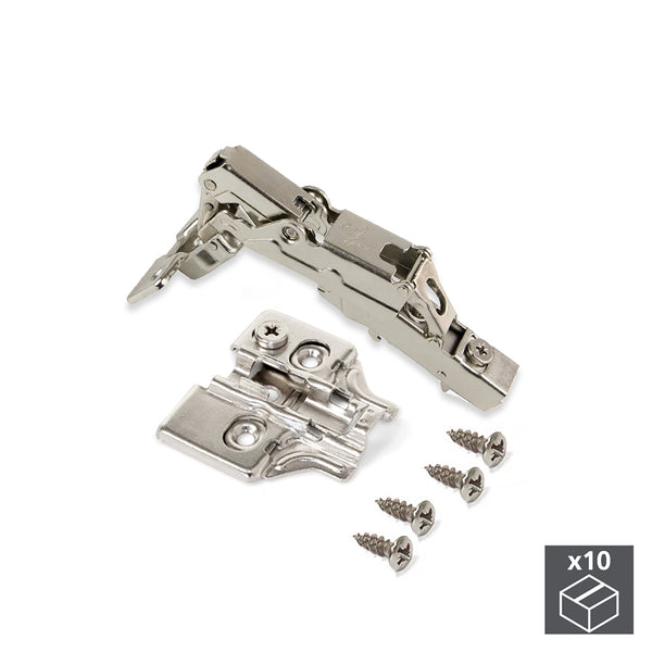 acquista Schalenscharnier X91 Soft Closing 165º Öffnung Emuca vernickelter Schraubsockel