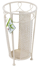 Portaombrelli Ø25x45 cm in Ferro Battuto Crema