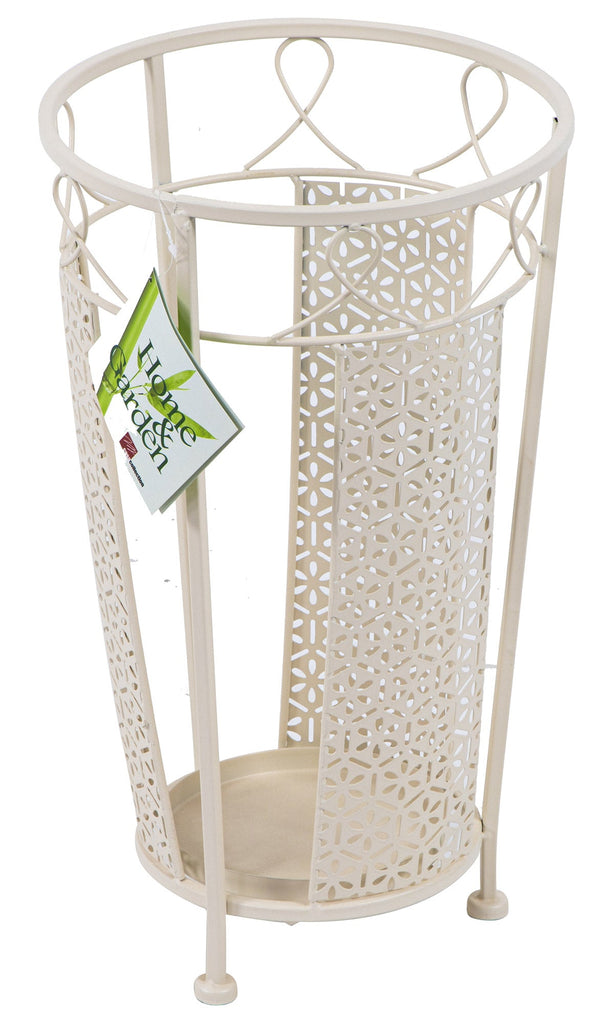 Cremefarbener Schirmständer aus Schmiedeeisen Ø25x45 cm prezzo