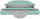 Bettbezug mit Tasche und wendbaren Kissenbezügen Aqua Green/Light Grey