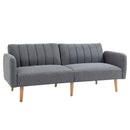 Divano Letto 2 Posti 173x75x73 cm in Tessuto Grigio