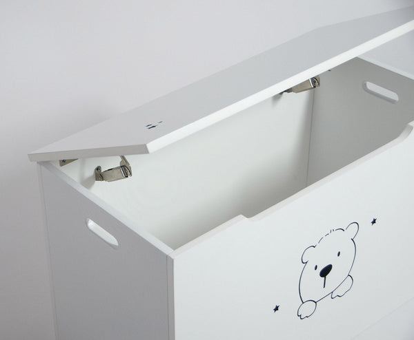 online Rechteckige Truhe aus MDF 75x38x46,5 cm Fumer Winnie White