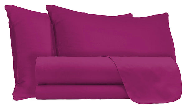 prezzo Set aus Doppellaken oben und unten und einfarbigen Kissenbezügen in Fuchsia