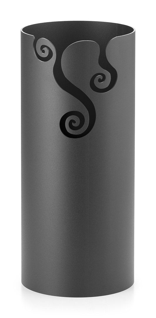 Set Camino 4 Pezzi con Barilotto Ø15x60 cm in Ferro Belfer 3001 Antracite