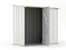 Casetta Box da Giardino in Lamiera di Acciaio Porta Utensili 174x100x174 cm Enaudi Bianca