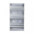 Scarpiera Vicky 60x24x115 h cm in Legno Bianca