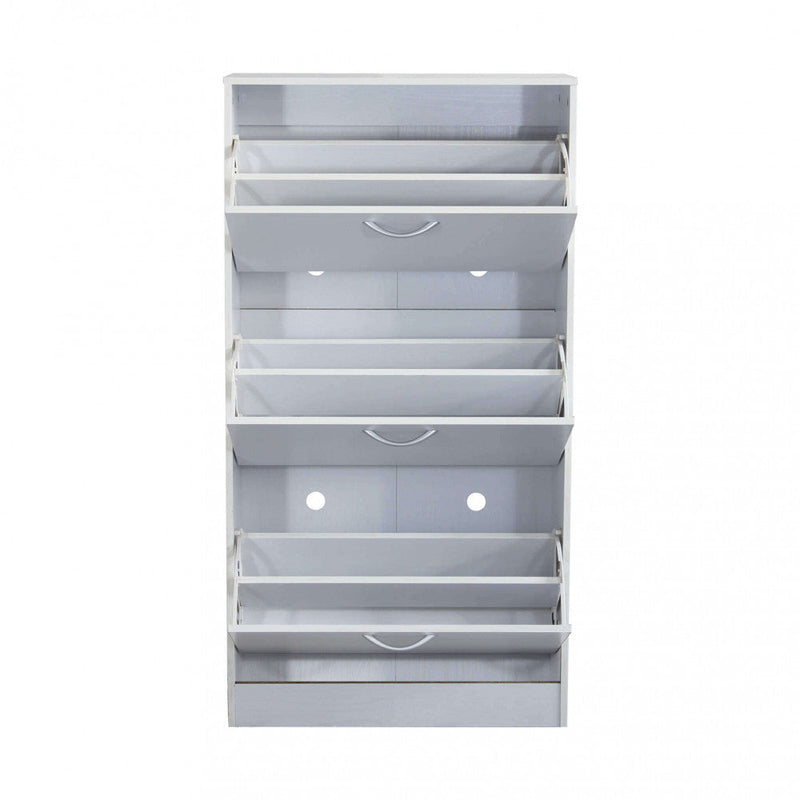 Scarpiera Vicky 60x24x115 h cm in Legno Bianca