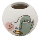 Vaso 25,5x22x25,5 cm in Poliresina Multicolor