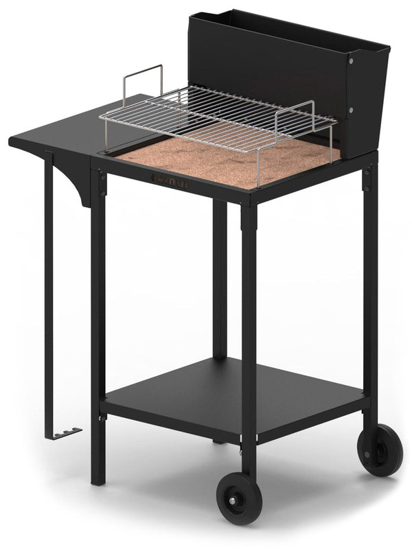 online Holz- und Holzkohlegrill mit Famur BK 6 Multi Fire Chromed Grill