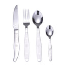 Servizio Set di Posate 24 Pezzi in Acciaio Inox
