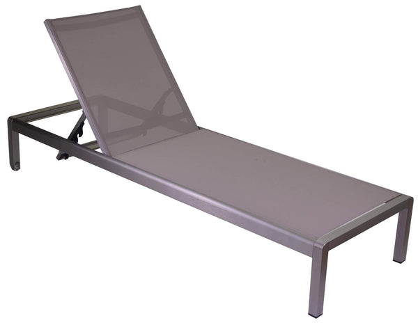 sconto Buffalo Garten-Sonnenliege aus Aluminium und Textilene