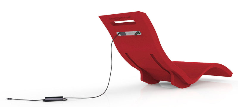 Lettino Chaise Longue Riscaldata da Esterno Giardino Seduta a Terra Arkema Serendipity Hybrida Ruby