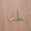 Set 3 Pezzi Scarpiera Appendiabiti Specchio da Ingresso in Legno 80x27x46.5 cm 