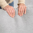 Poltrona da Salotto 77x77x86 cm a Molle Insacchettate in Tessuto Grigio  