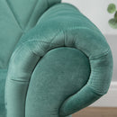 Divano 2 Posti 148x72x76 cm in Tessuto  Verde