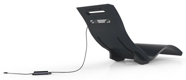 acquista Lettino Chaise Longue Riscaldata da Esterno Giardino Seduta a Terra Arkema Serendipity Hybrida Antracite