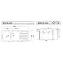 Lavello 50 series 120x50 cm SA127 sinistro