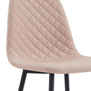 Set 4 Sedie 43x42x86 cm in Similpelle Bella Sabbia