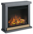 Camino Elettrico da Pavimento Effetto Fiamma 1500W Tagu Hagen Grigio Scuro