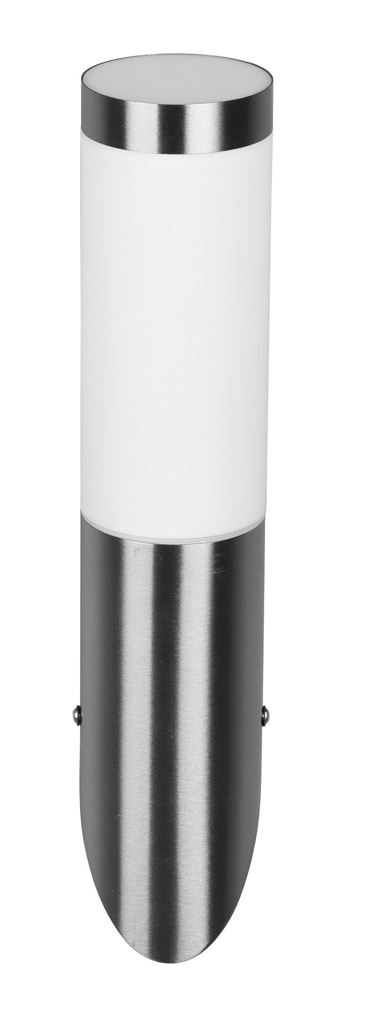 Applique da Esterno Attacco E27 in Acciaio  Nichel Satinato 