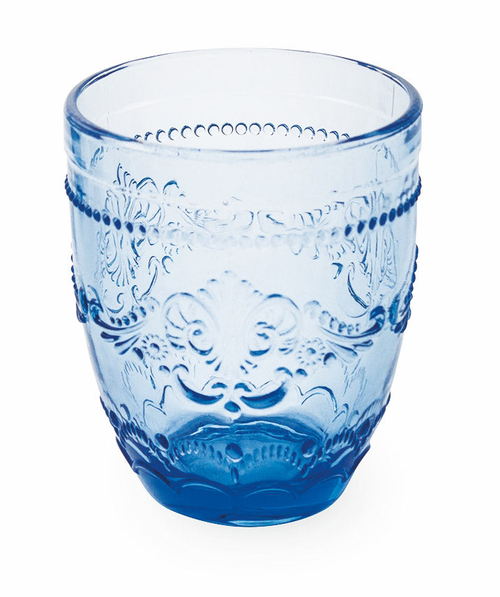 Set 6 Bicchieri Ø8,5x10 cm in Vetro Villa d'Este Home Tivoli Avenue Blu