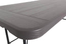 Tavolo Catering Rettangolare Pieghevole 180x75,5x74cm Menzi Marrone