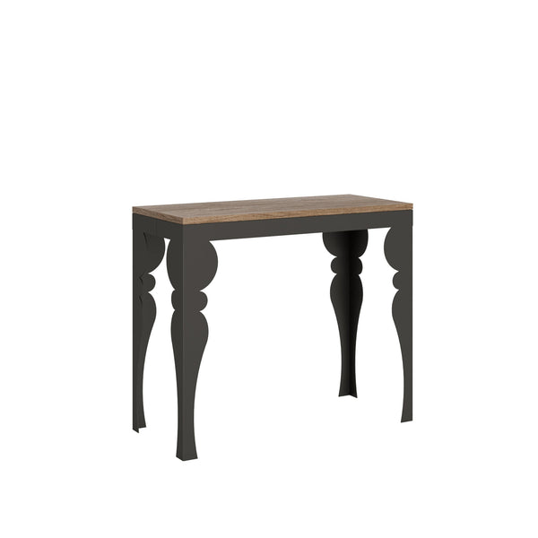 online Consolle Allungabile 90-300x40x77 cm in Nobilitato Marrone